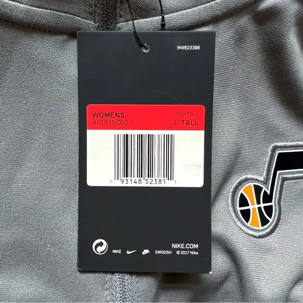 Nike Utah Jazz Long Sleeve Quarter Zip Womens Large Tall NBA Athletic Casual - Image 3