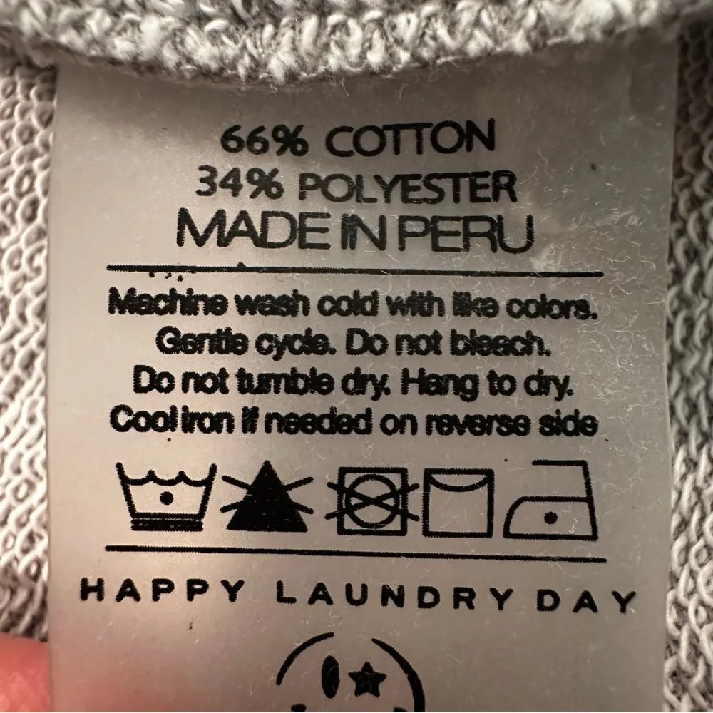 South Parade All The Jingle Ladies Ruffle Sweatshirt Women's Medium Gray Sequins Black - Image 10