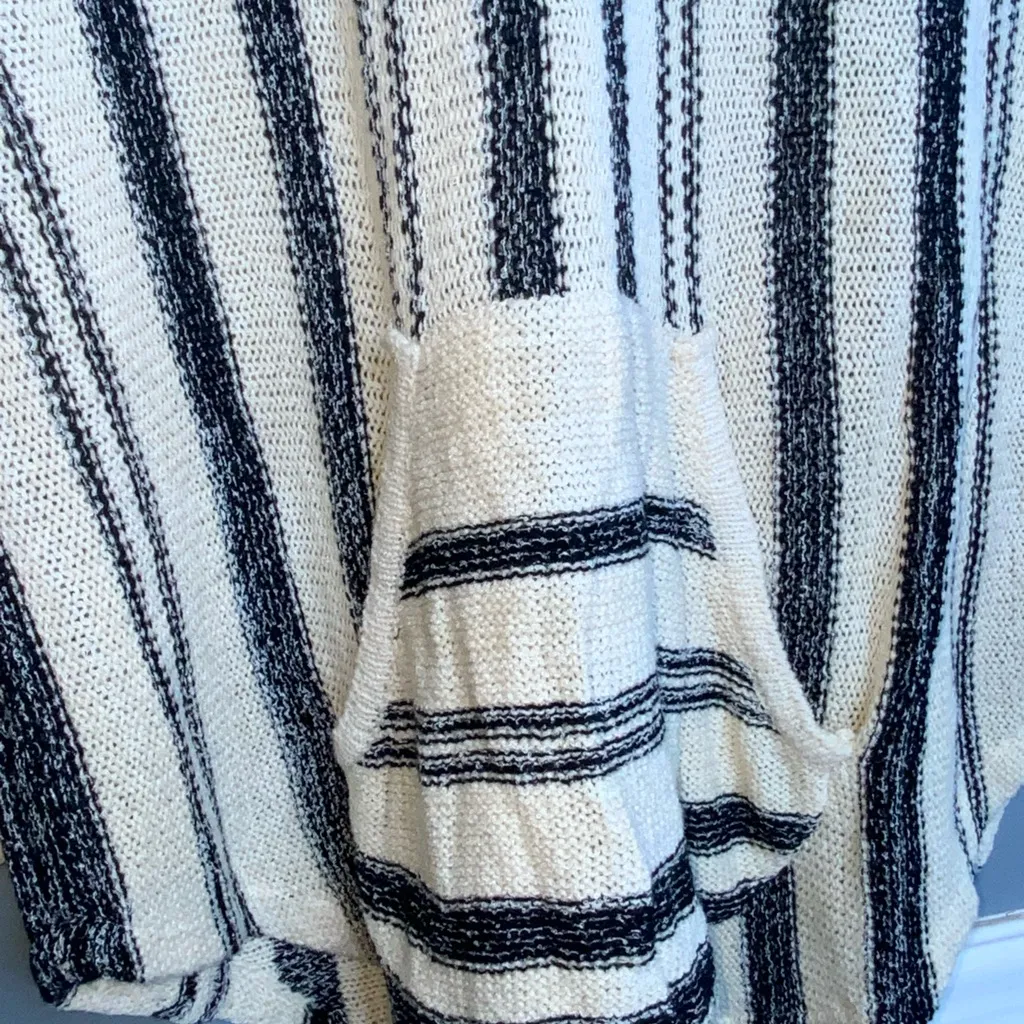 Buckees Striped Hoodie Sweatshirt Tunic - Image 3