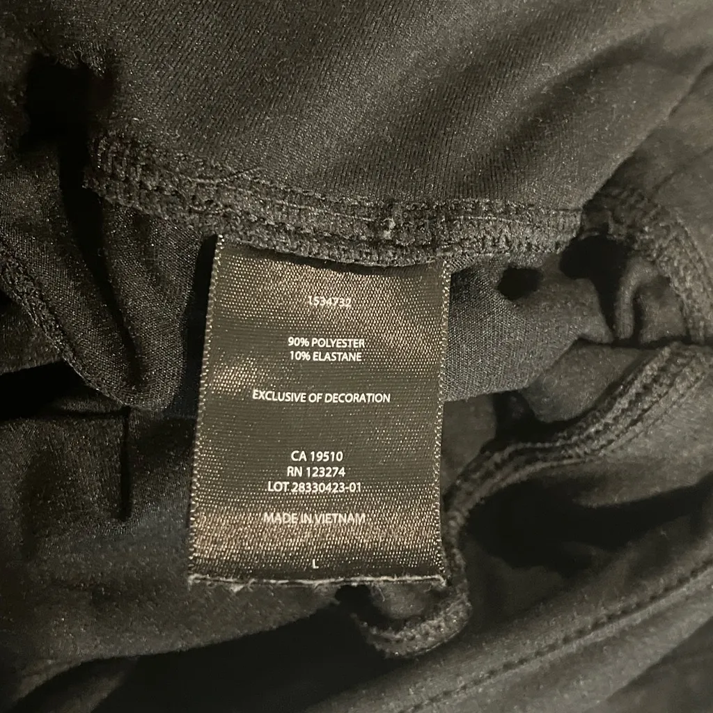 Lole black joggers athletic pants drawstring woman’s large EUC - Image 5