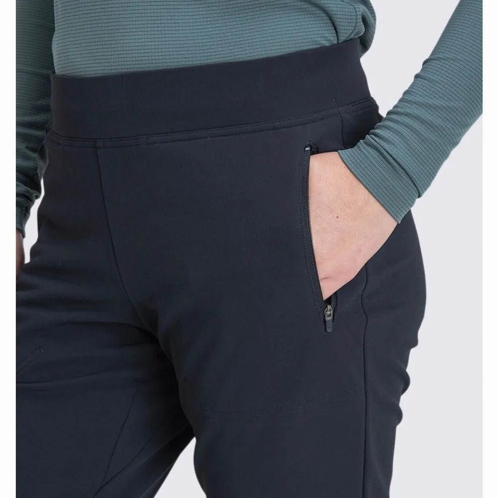 Macpac Women's Winter Hike Tight Softshell‎ Pants Black Sz 8 - Image 3