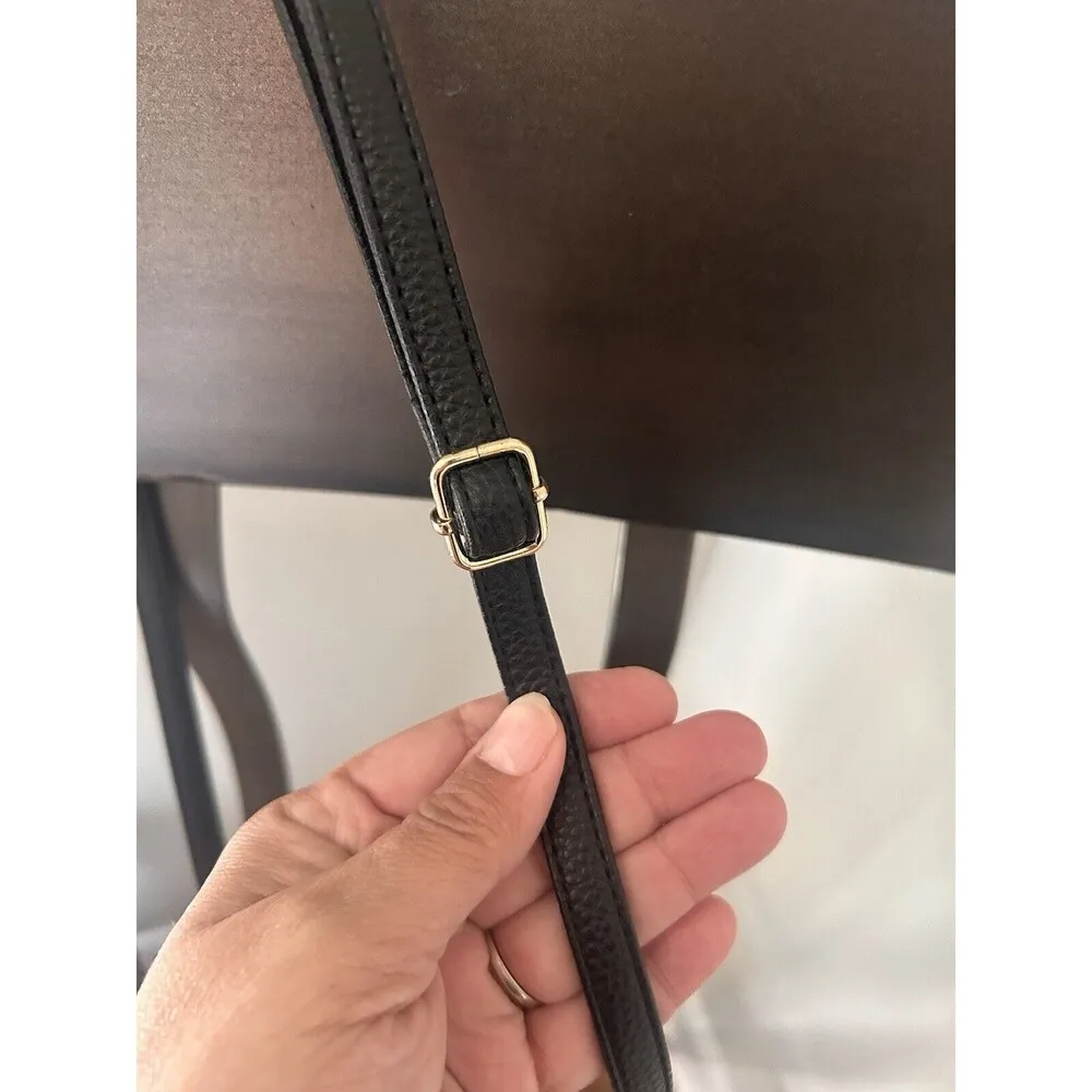 MSC Anna Lane Women Everyday Small Clear Black Trim Clear Crossbody Shoulder Bag - Image 2