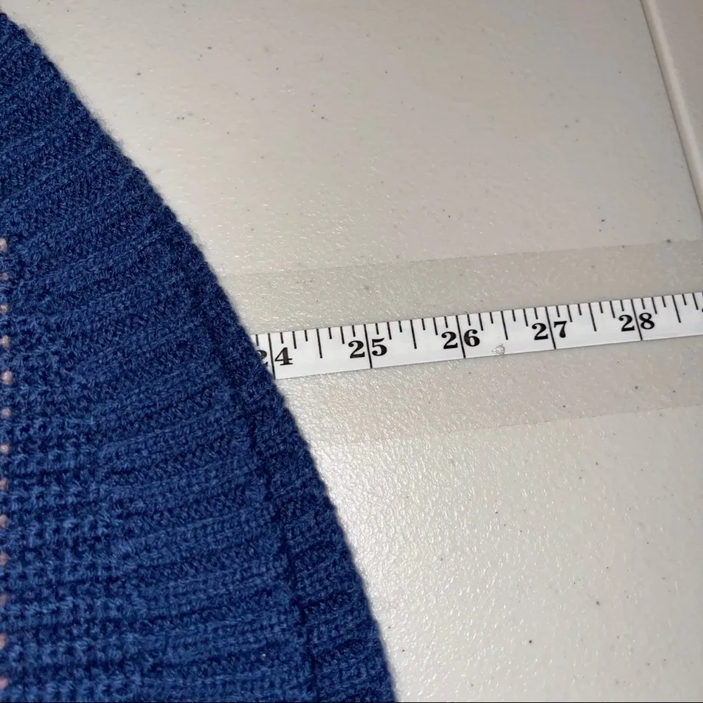 SO BEAUTIFUL BLUE STRIPED SWEATER SMALL - Image 5