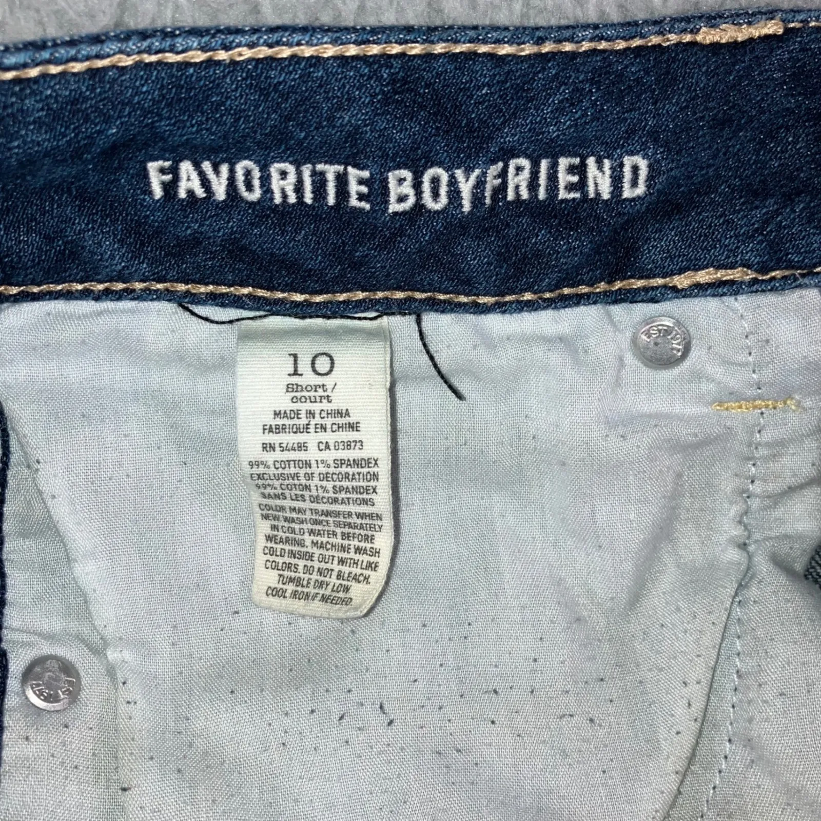 American Eagle Favorite Boyfriend Jeans Women 10 Low Rise Stretch Flare Bootcut - Image 9