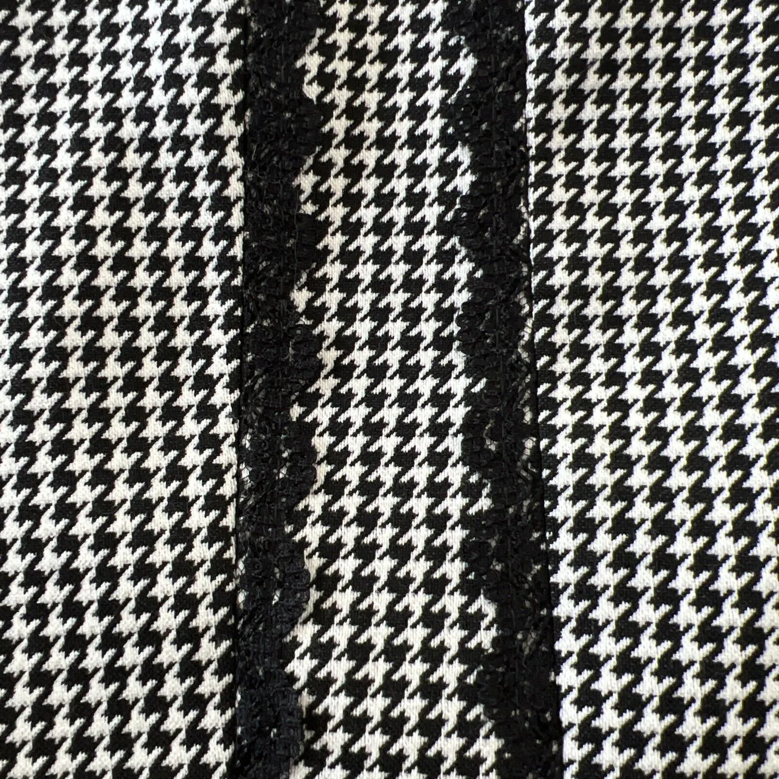 Calvin Klein Sheath Dress Black White Houndstooth‎ Print Sleeveless Size 4 - Image 7