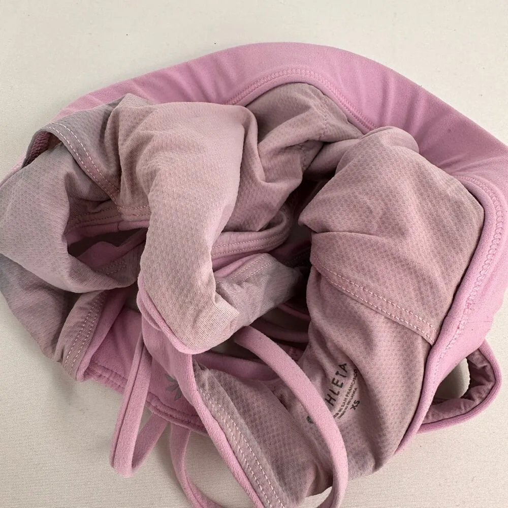 Athleta Pink Sports Bra Size XS - Image 6