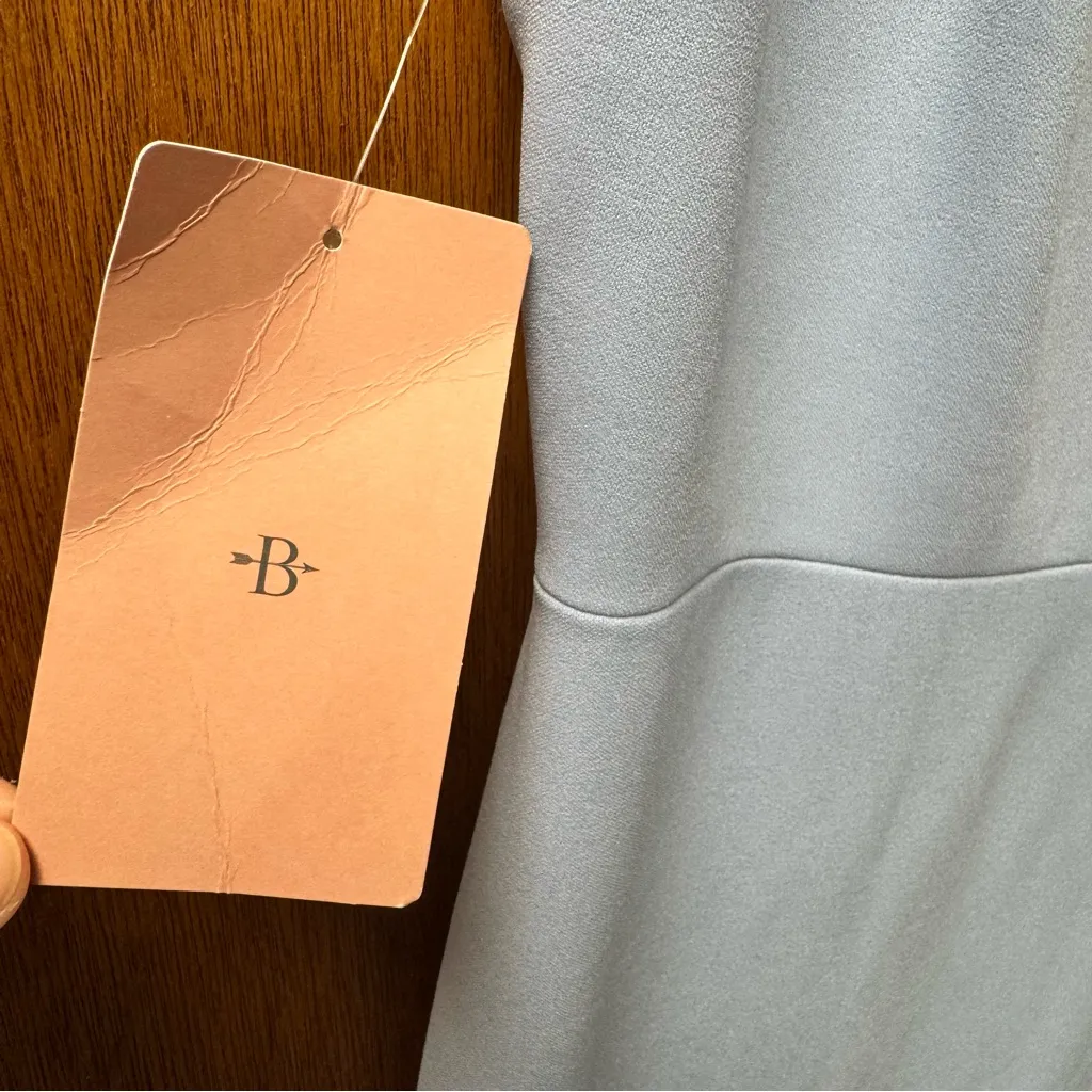 NEW BHLDN Anthropologie Adena Dress Sleeveless Bridesmaid Gown Light Blue 6 NWT - Image 9