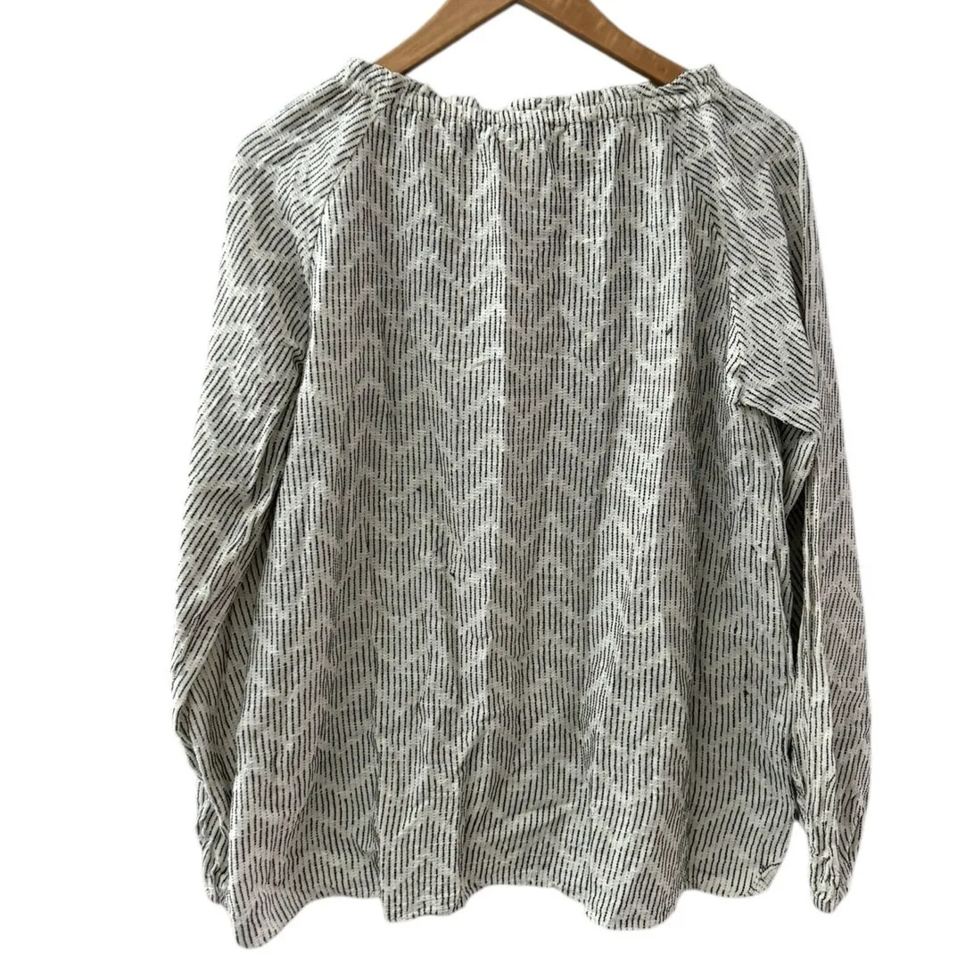 Lemlem Imani Long sleeve Grandfather Shirt Size‎ Large - Image 6