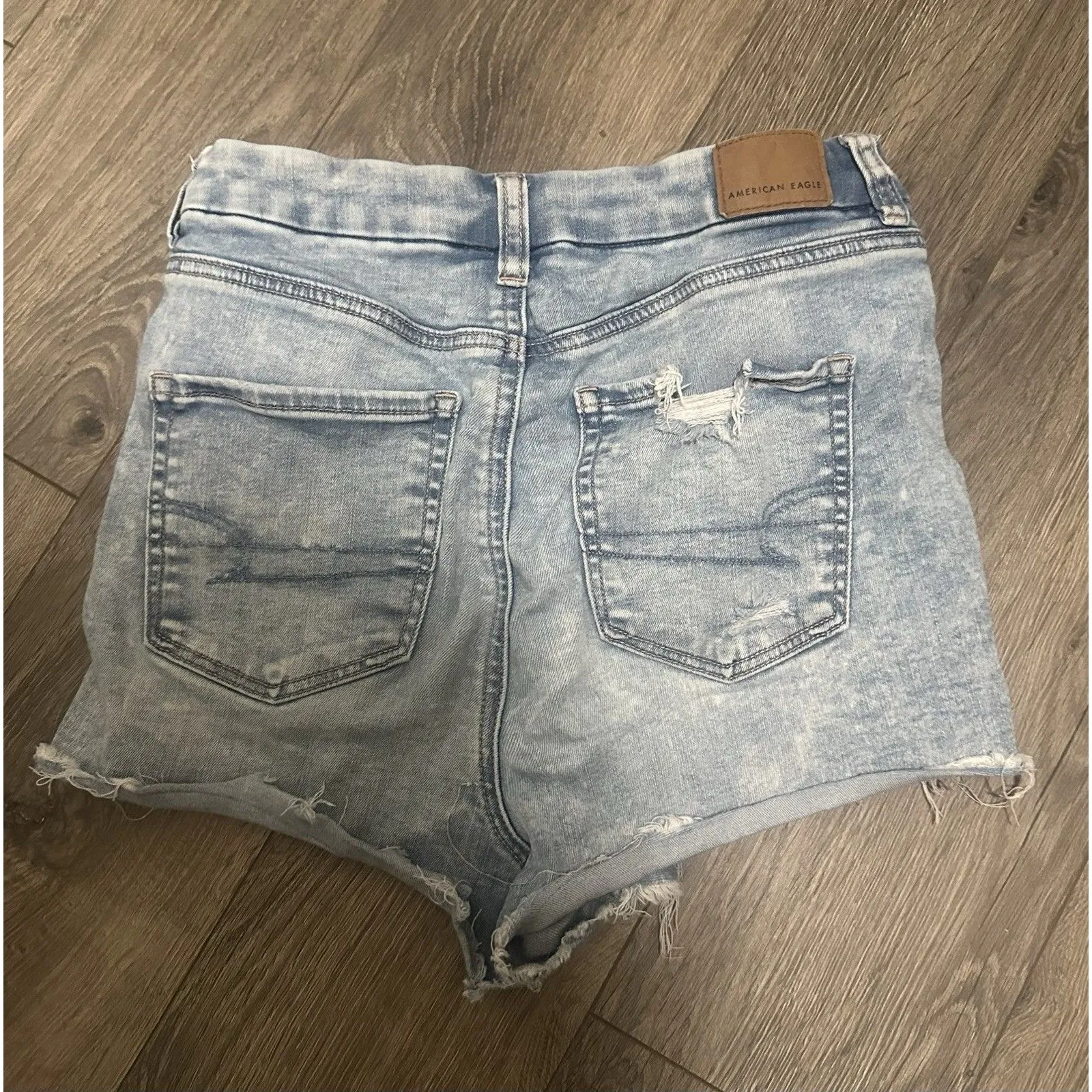 American Eagle Women's Distressed Jeans Shorts Size 4, Stretch, Next Level - Image 4