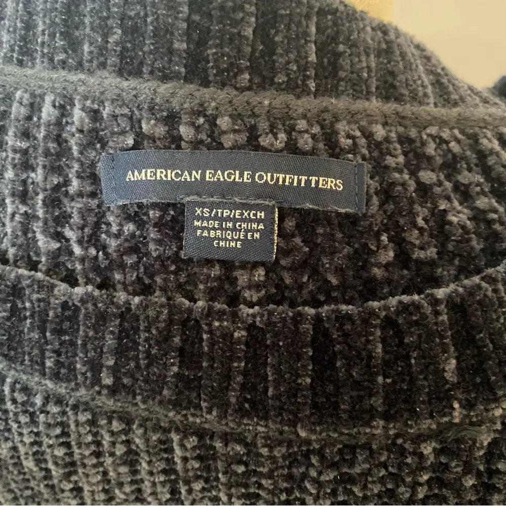 American Eagle Outfitters Dark Grey Chenille Sweater Dress Long Sleeve XS - Image 5