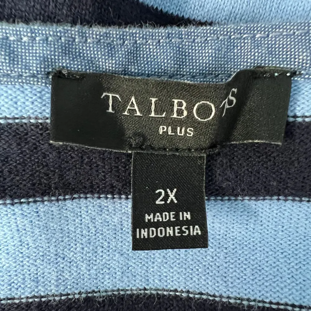 Talbots Cardigan Womens 2X Cotton Stretch Preppy Professional Academia Business - Image 2