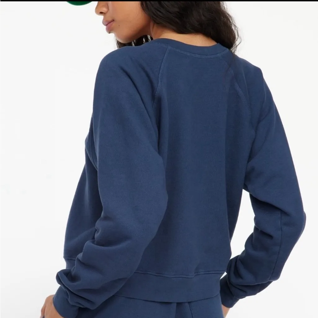 anthropologie Lacausa barb raglan terry sweatshirt new NWT fall cozy loungewear - Image 2