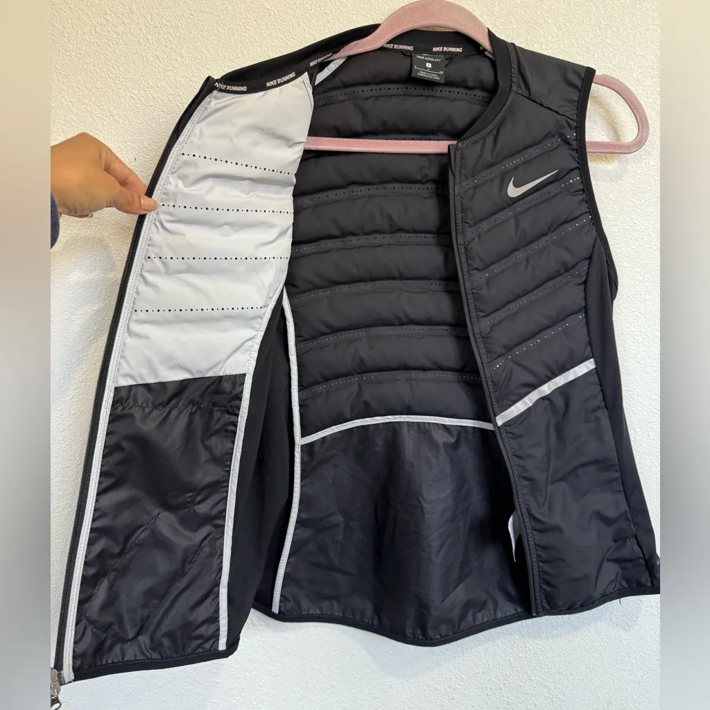 Nike Aeroloft Ultralight Running Puffer Vest Green Women's Size S - Image 5