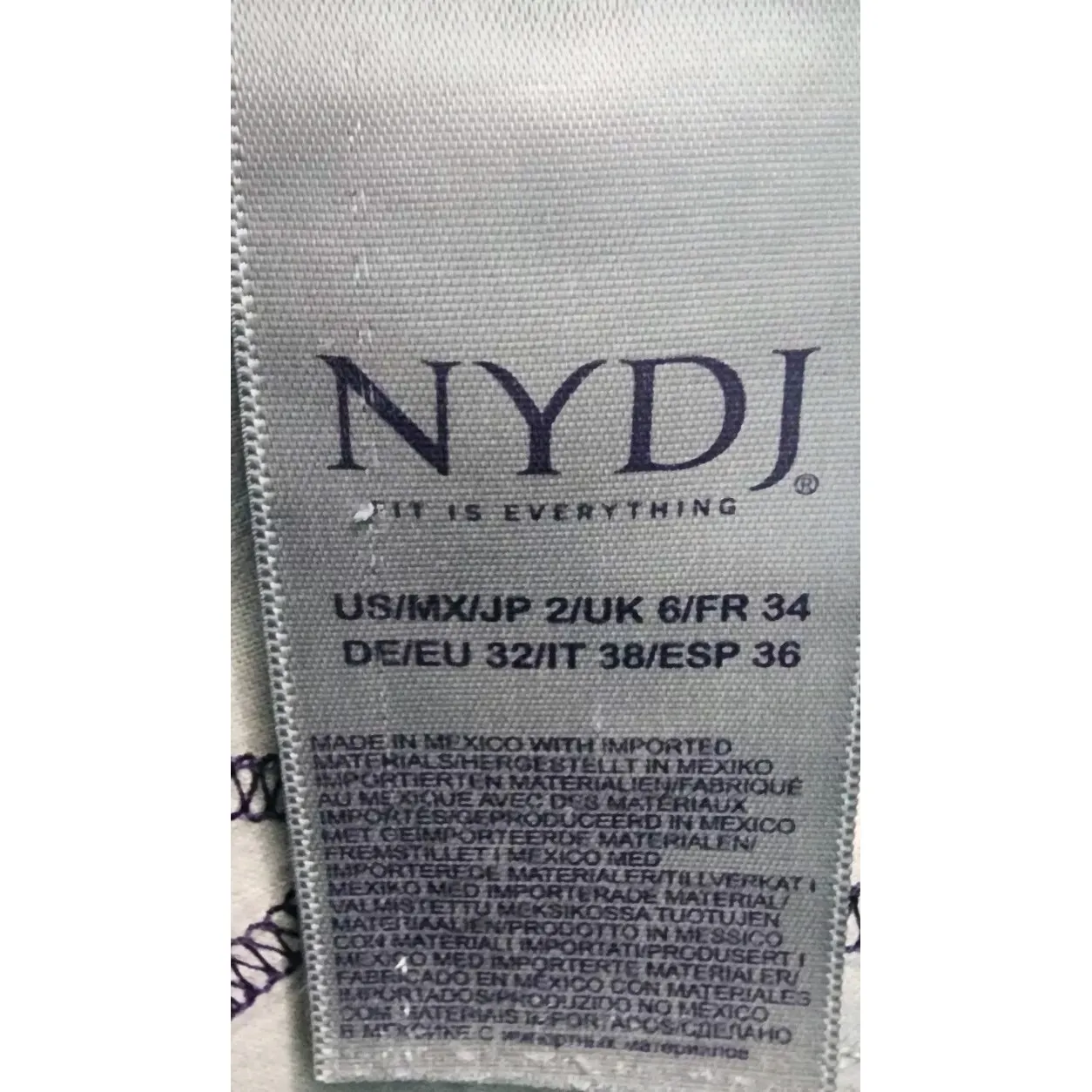 NYDJ Lift Tuck Technology Ankle Skinny Jean Women's 2 Dark Wash 5-Pocket Denim‎ - Image 7