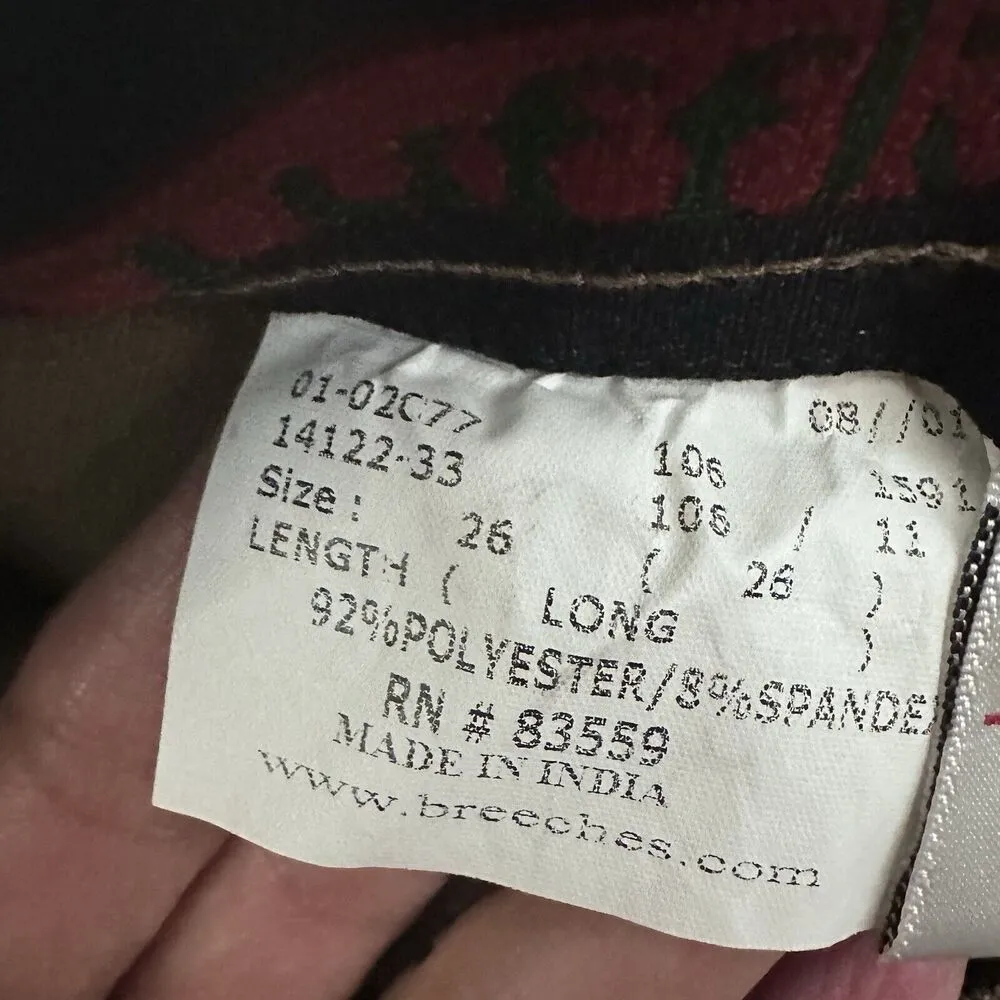 TUFF RIDER Starter Low Rise Pull on Breeches Womens Pants Size 26 Tan Equestrian - Image 4