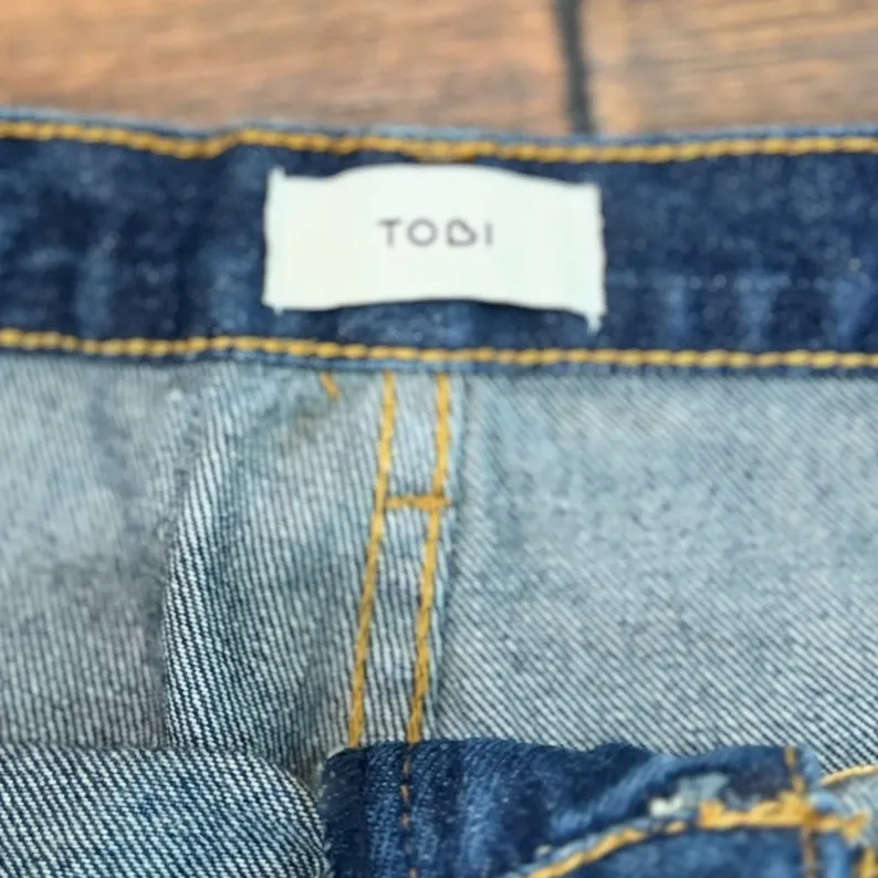 Tobi High Waisted Denim Shorts - Image 3