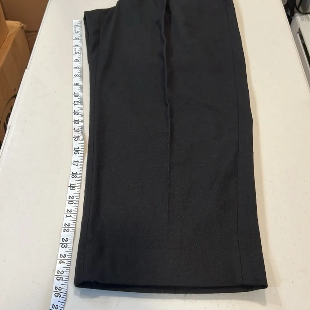 Vince Black Wool Blend Cropped Wide Leg Pants Size 12 EUC - Image 13