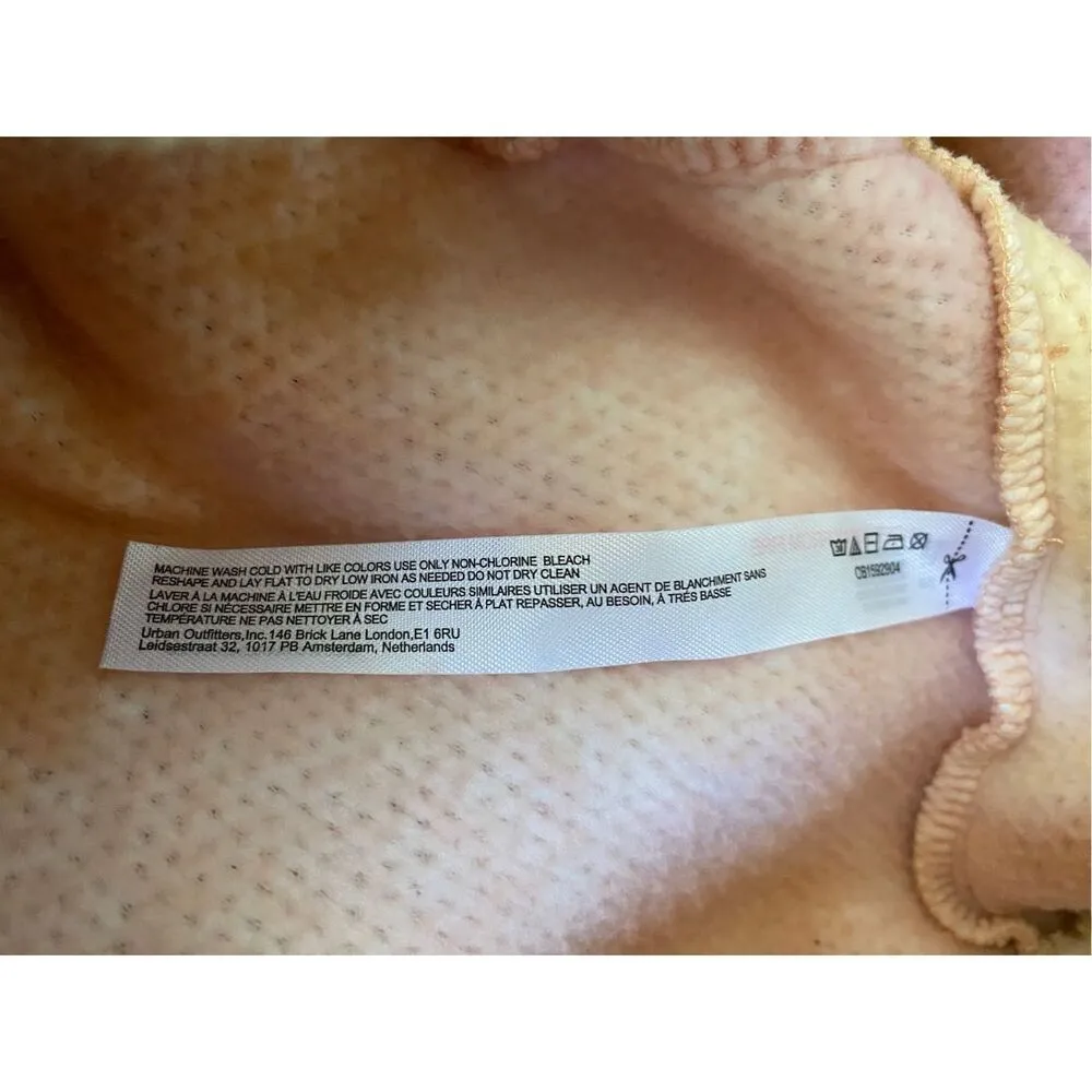 Urban Outfitters Out From Under Cropped Sherpa Zip Hoodie Hooded Sweatshirt Soft - Image 6