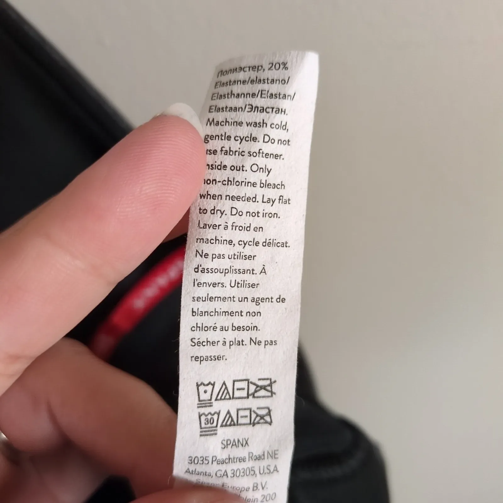 SPANX Black Faux Leather Moto Leggings Shaping Stretch 20136R Women's Medium - Image 6