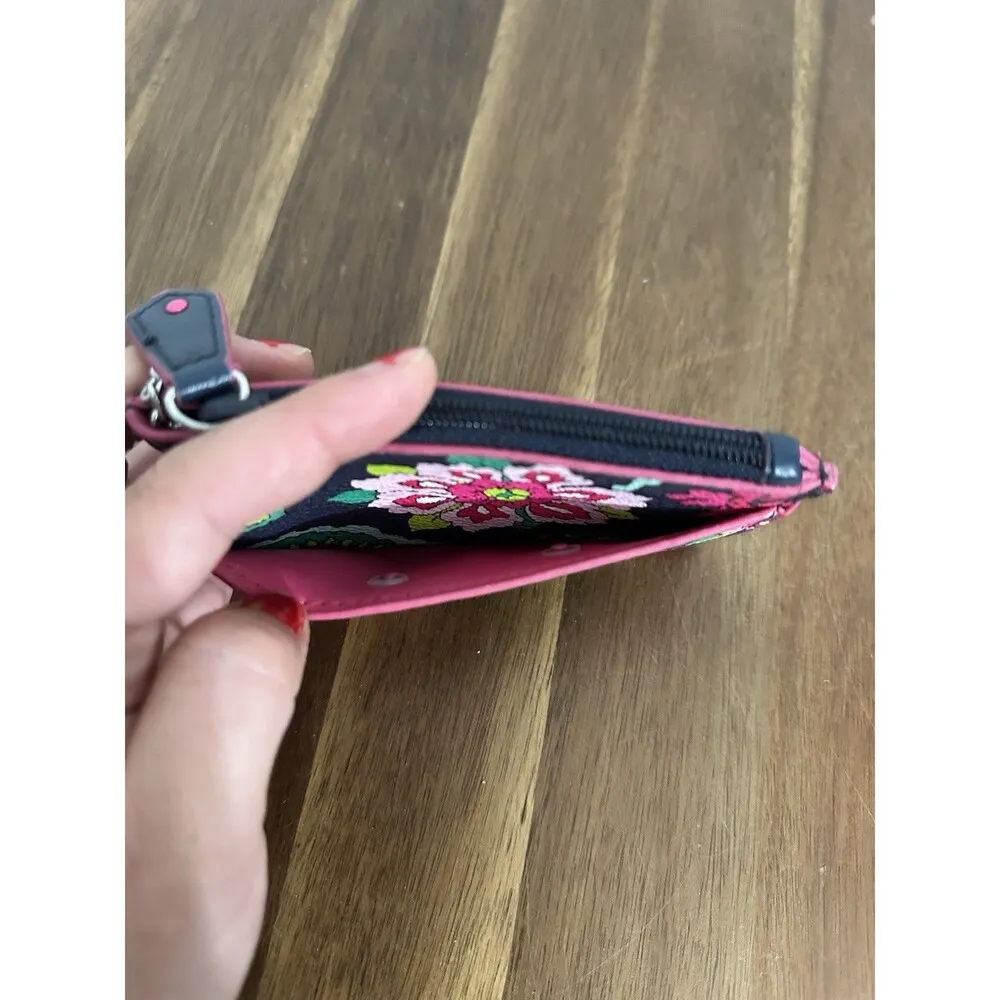 Vera Bradley Card Holder Coin Purse Wallet Pouch Key Chain Floral Petal Paisley - Image 5