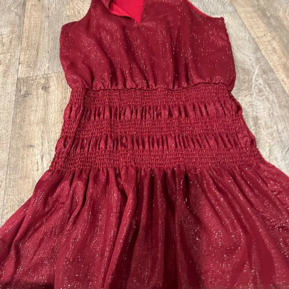 Chloe Oliver medium red sparkly dress - Image 3