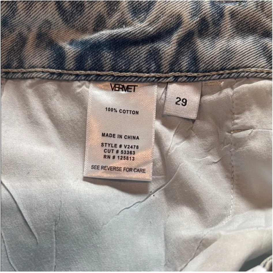 Vervet Flying Monkey Leslie Distressed 90s vintage flare jeans - Image 5