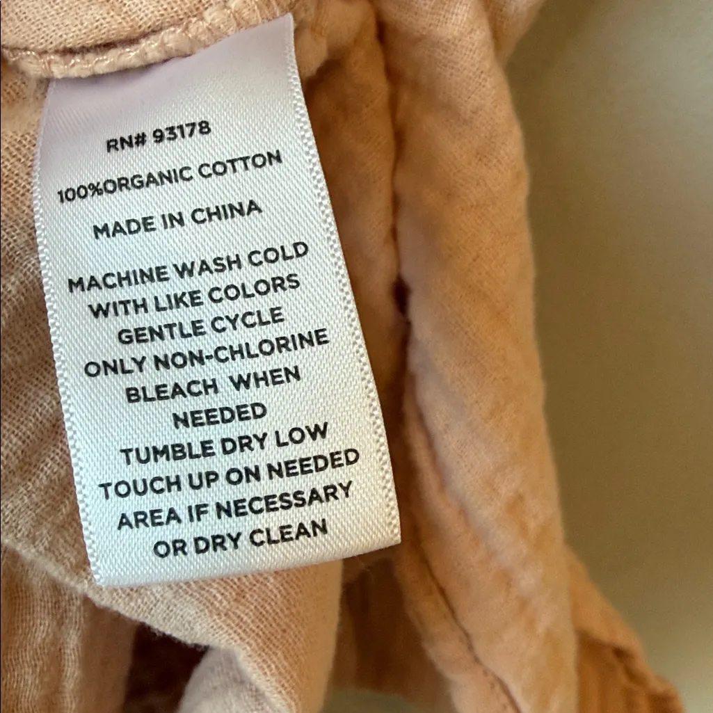 Magaschoni Pink Gauzy Organic Cotton Maxi Dress Large - Image 9