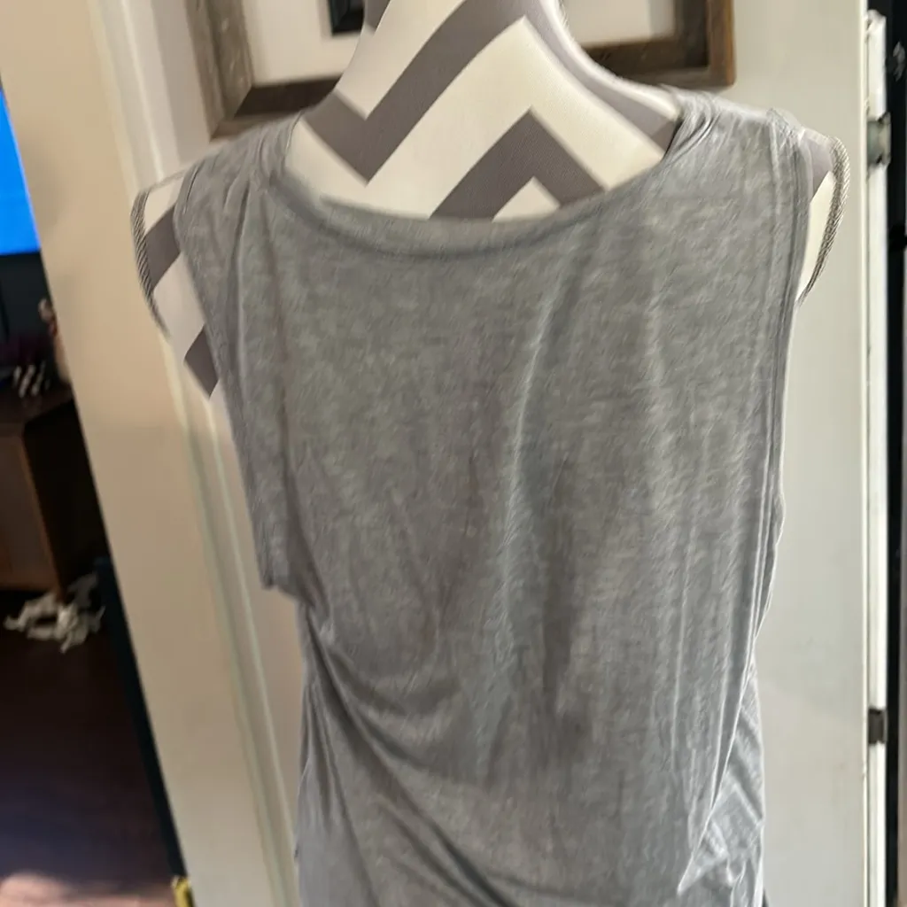 Grey v neck tank top Gray Size L - Image 3