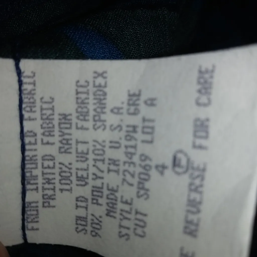 Carole Little Dresses 4 Turquoise Asian Style Top Blue - Image 8