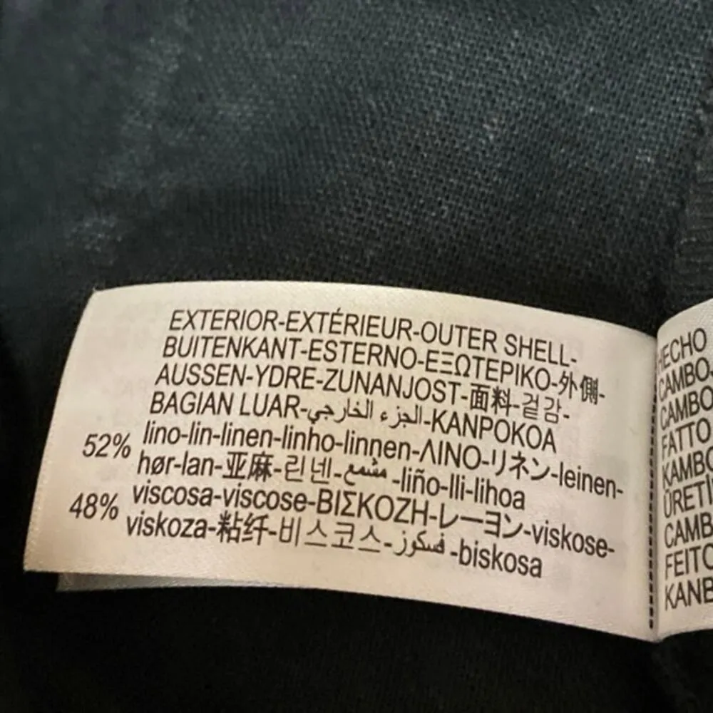 Zara Women's Black Buckle Belted Cargo Pockets High Rise Mini Skirt Skort Size S - Image 5