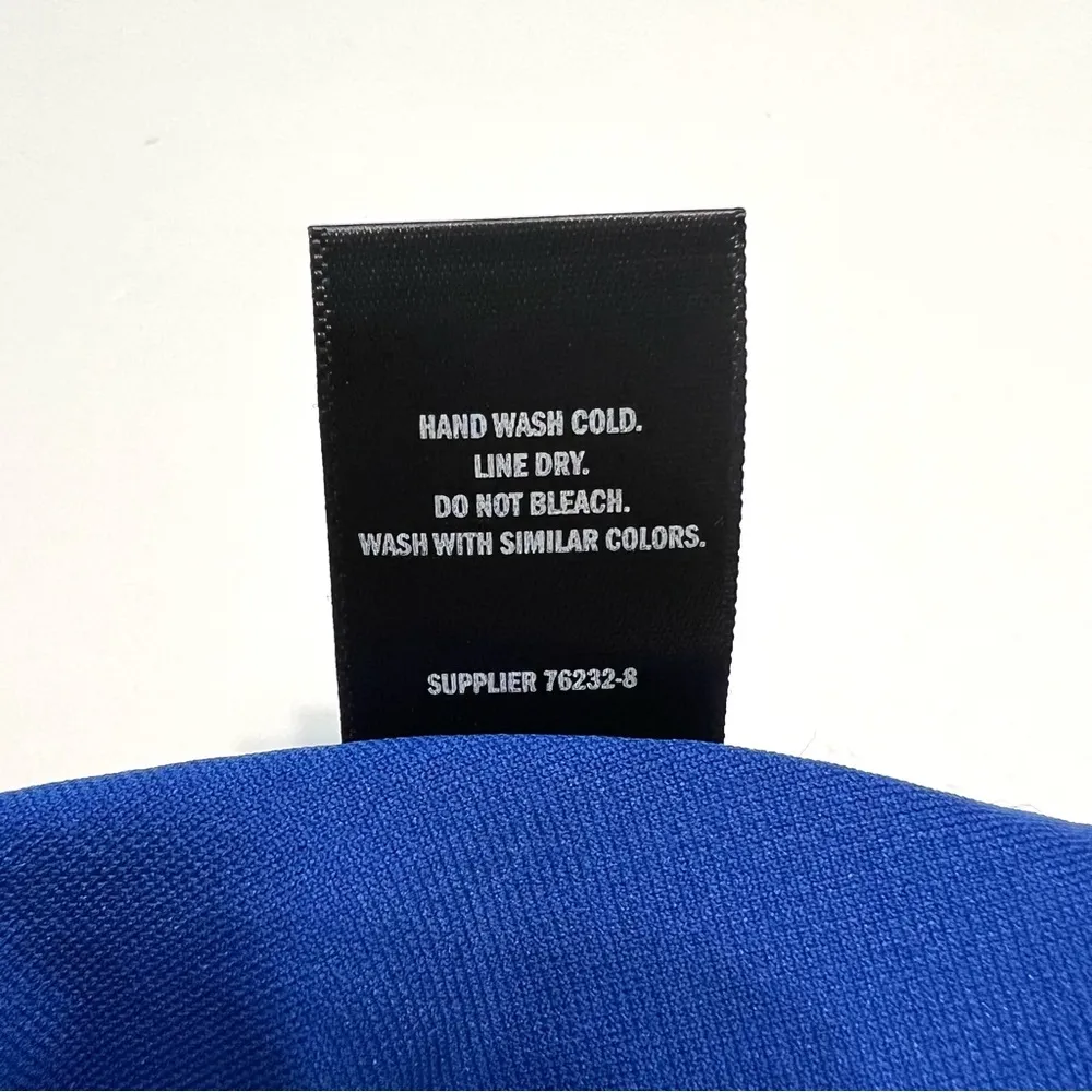 City Streets Triangle Bikini Top Royal Blue XS - Image 6