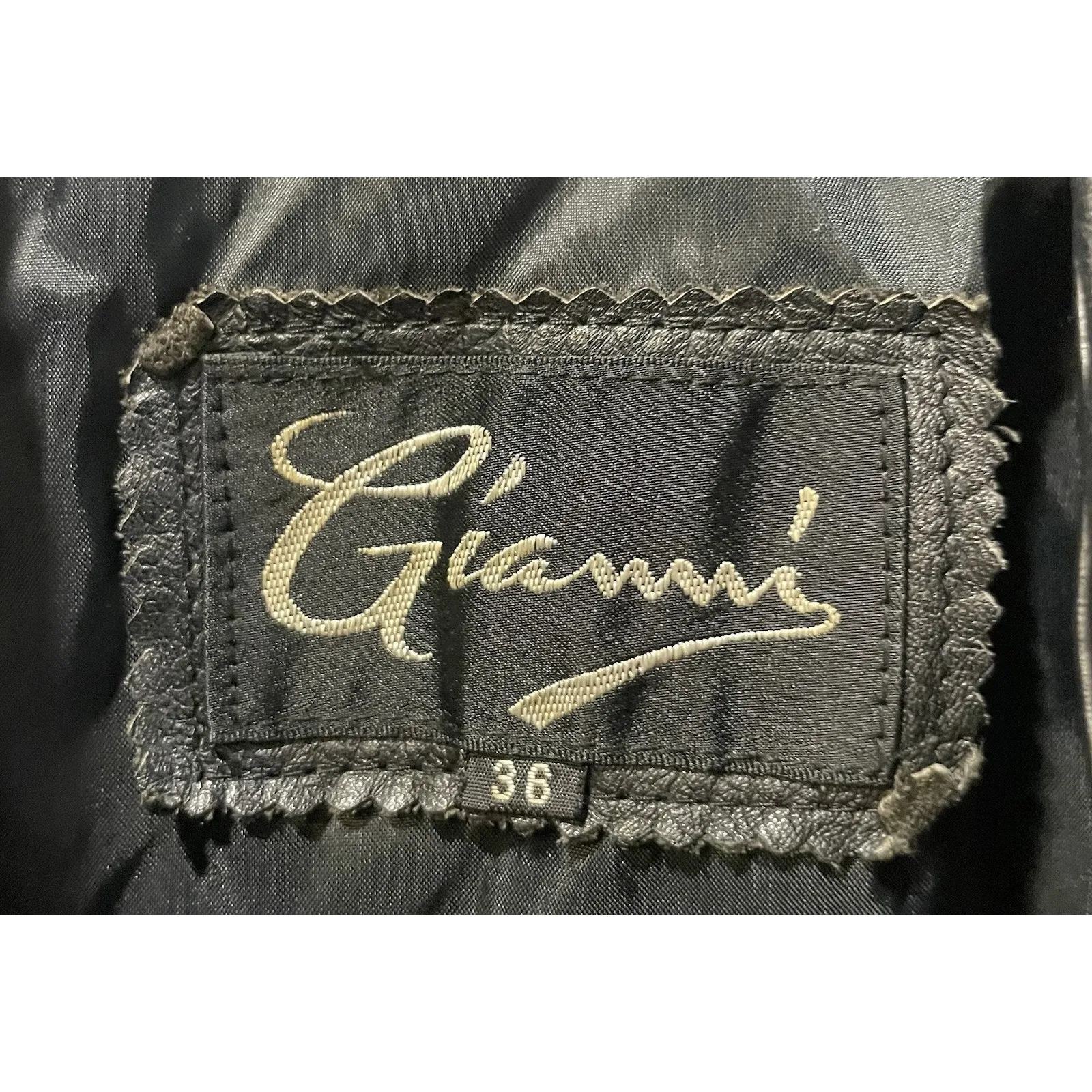 Vintage Gianni Women's 70's Black Italian Leather Mid Length Jacket Small / 36 Black - Image 3