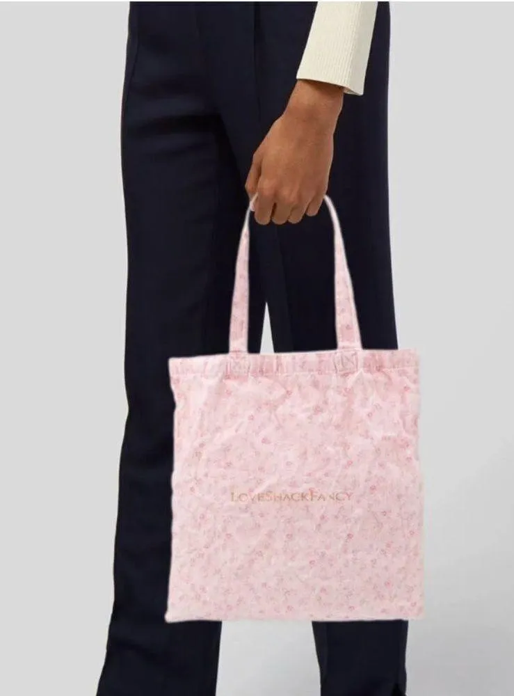 LoveShackFancy Floral Canvas Tote - Image 2