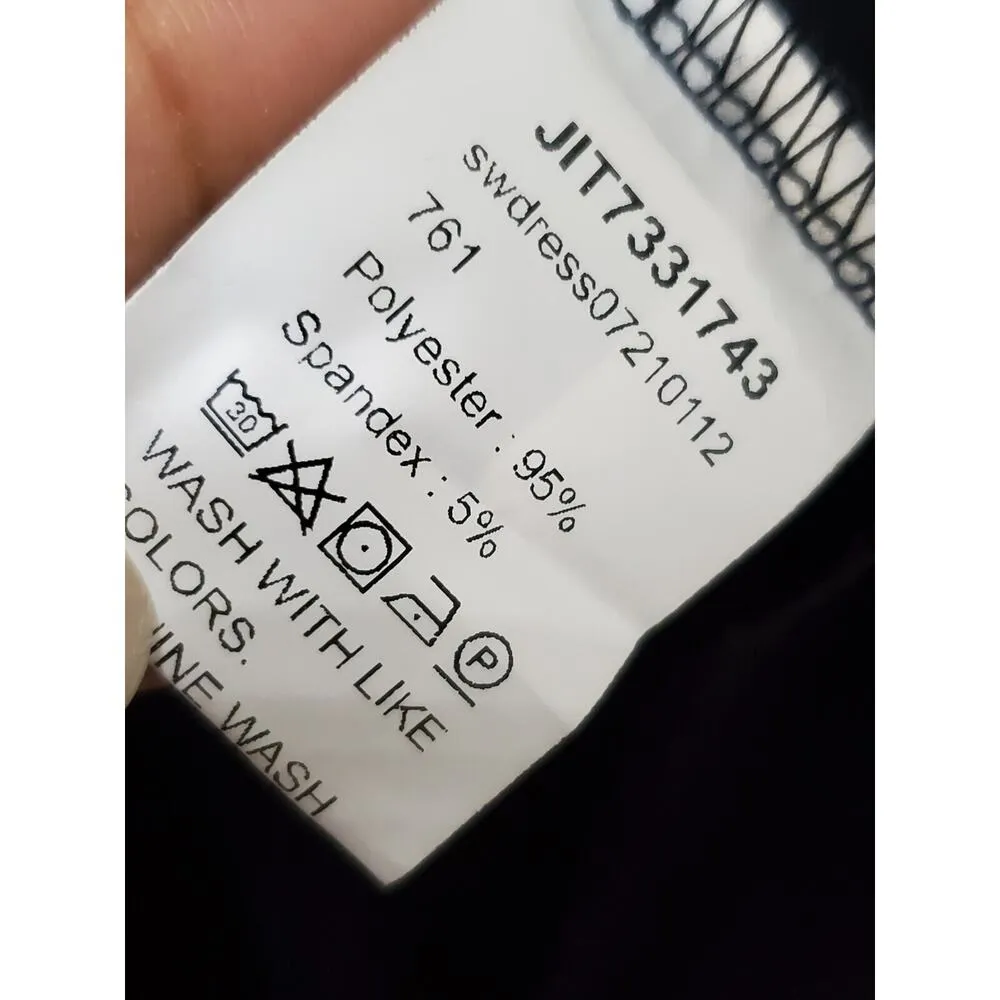 SHELN Women's Black Solid Polyester V - Image 8