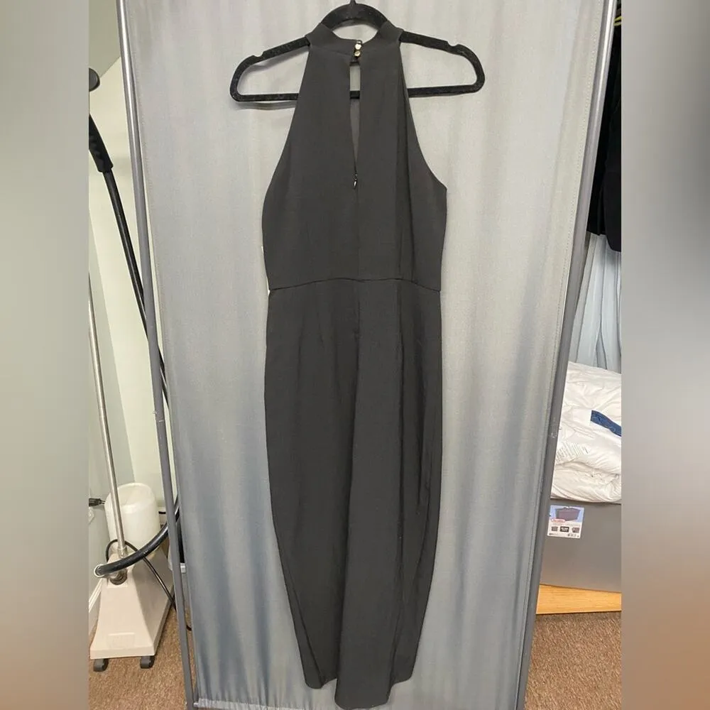 Julia Jordan
Knot Halter Neck Sleeveless Faux Wrap Tulip Hem Midi size 6 (b24.6) - Image 4