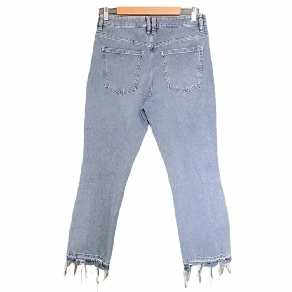 Free People We The Free Raw Hem High Rise Straight Leg Jeans Women’s Size 30 - Image 2