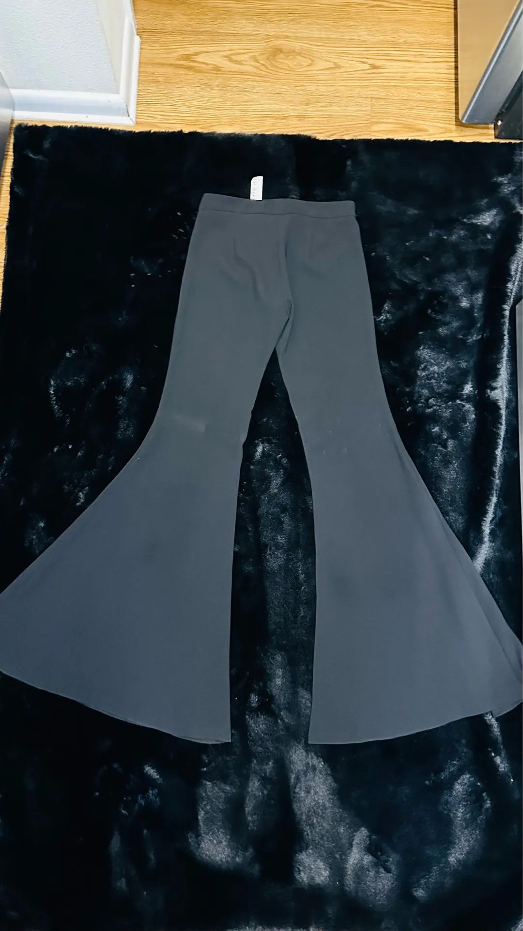 ZARA WOMAN Black Flare Wide Leg Pants - Image 10