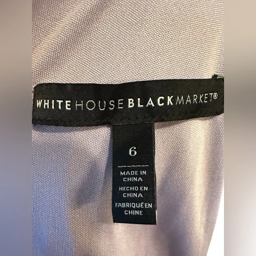 White House Black Market Women's Halter Dress Size 6 Floral Chiffon Hi Lo - Image 6