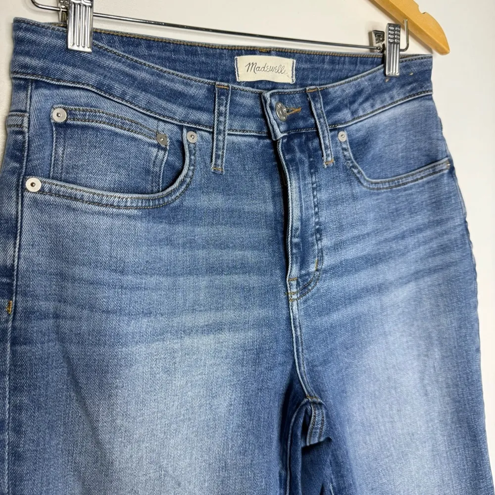 Madewell Mid Rise Kick Out Jeans Classic Blue Women's Jeans Size 28 - Image 5