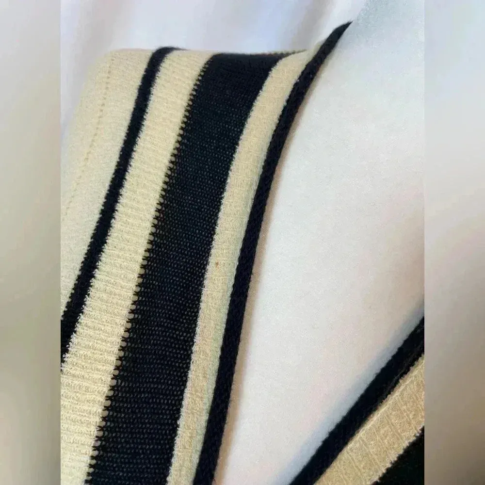 anthropologie SPARROW cream stretchy woven knit cardigan high low woman’s size S - Image 4