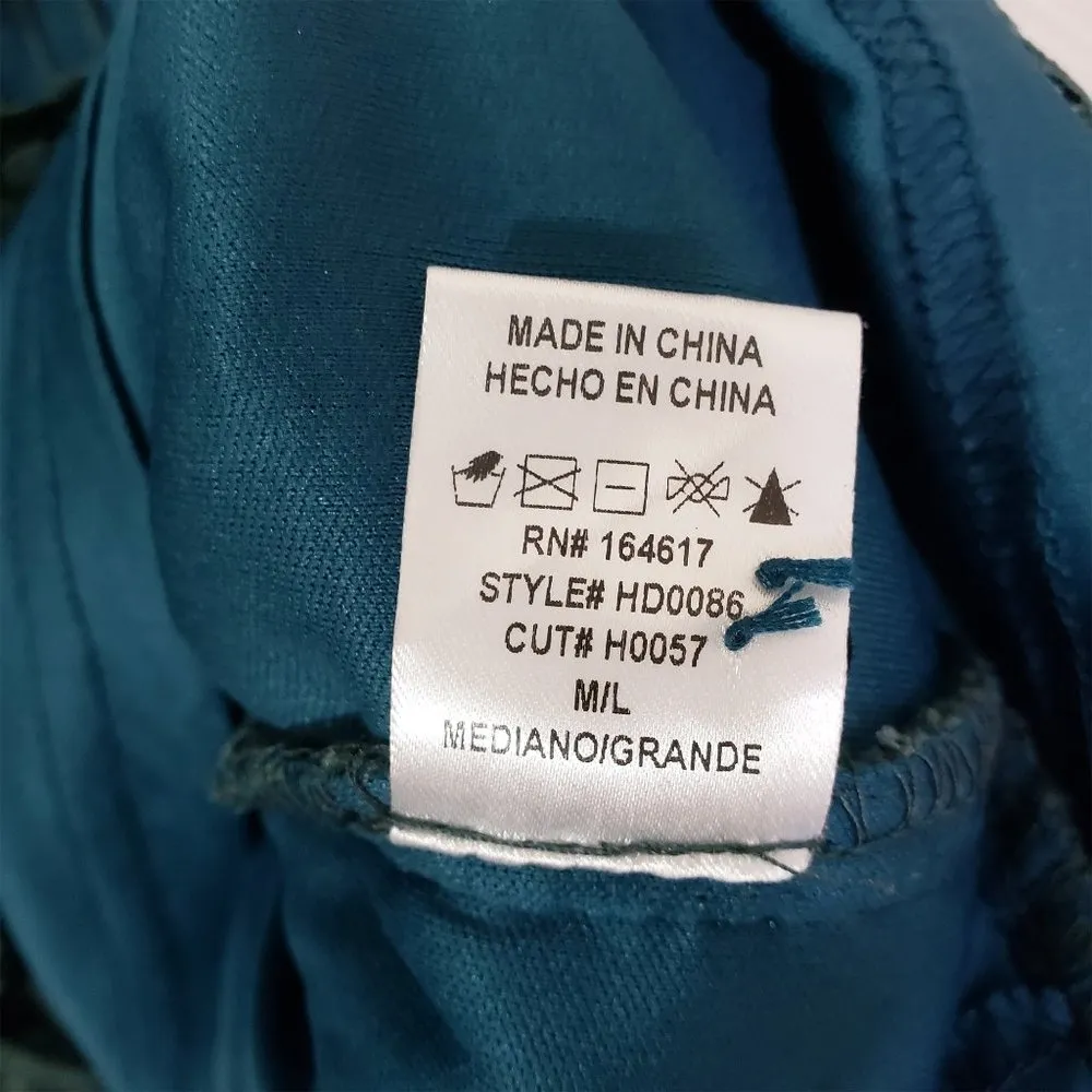 New HIDDEN ALLEY Medium Teal Scalloped, Lace Fit & Flare, Cocktail Dress - Image 7