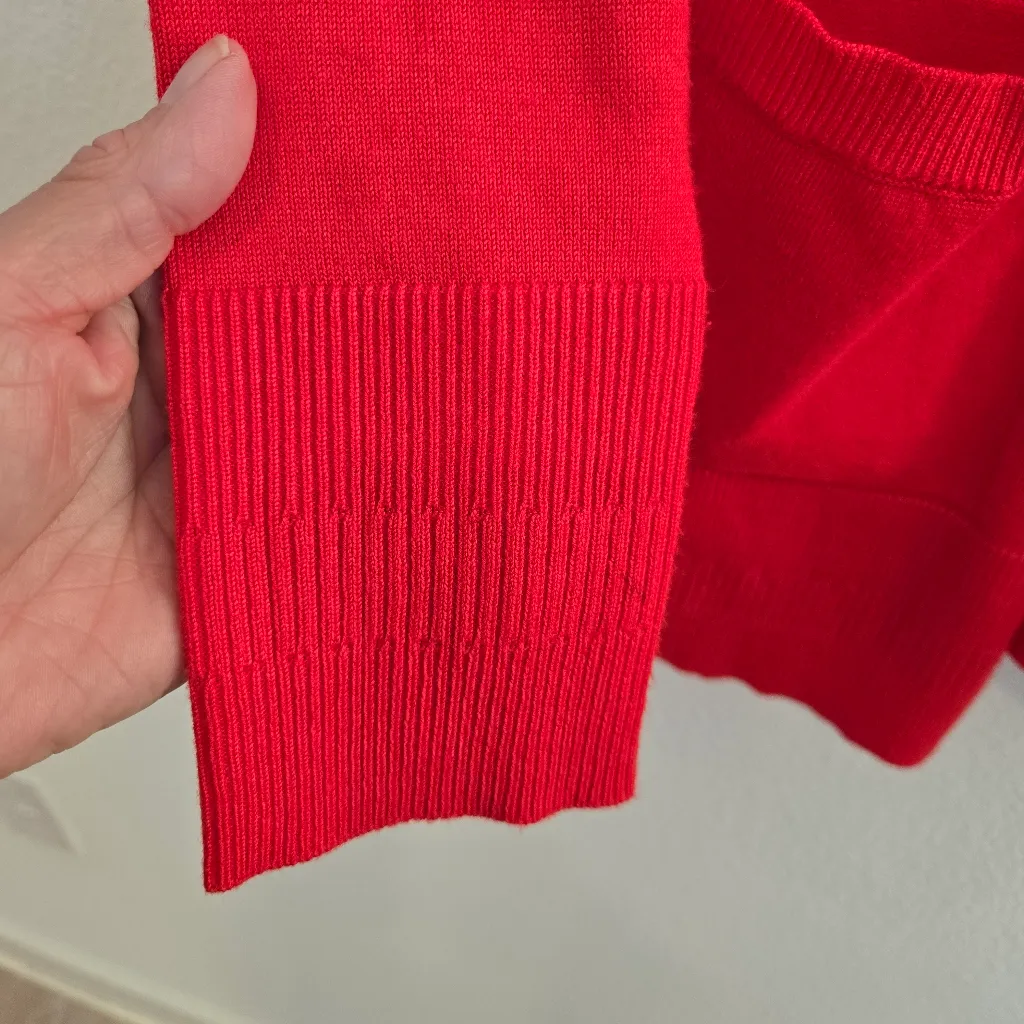 Time And Tru Red Cardigan size small - Image 6
