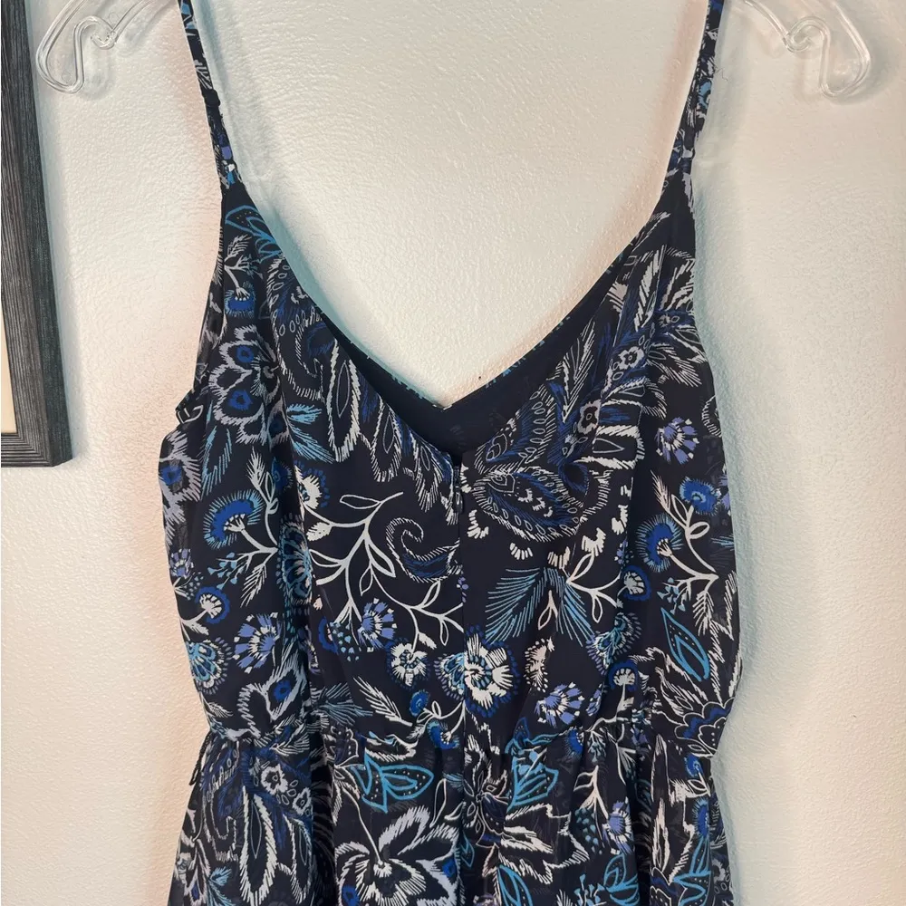 Eliza J Blue Floral Tiered Ruffle  Maxi Dress - Image 6