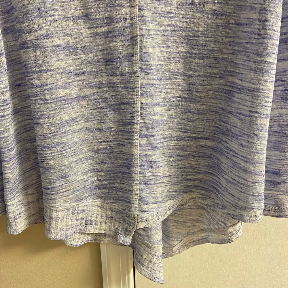 Akemi &Kin Anthropologie the Ezri marled knit asymmetrical‎ tunic top Large - Image 5