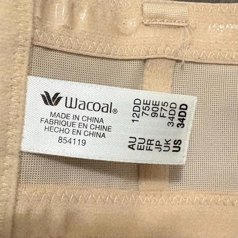 Wacoal Red Carpet Strapless Bra Style 854119 Nude Beige Classic Size 34DD - Image 4