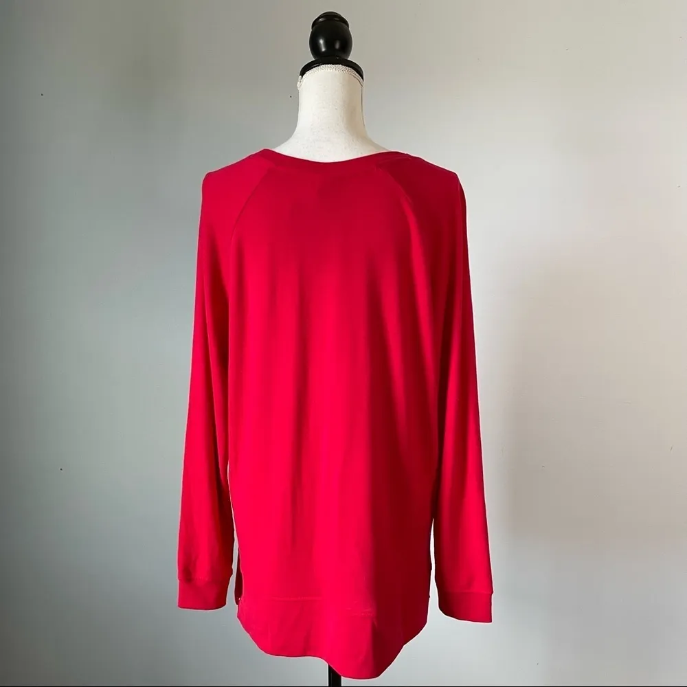 ISABEL MATERNITY | Red Santa Baby Long Sleeve T-shirt Sz L - Image 4