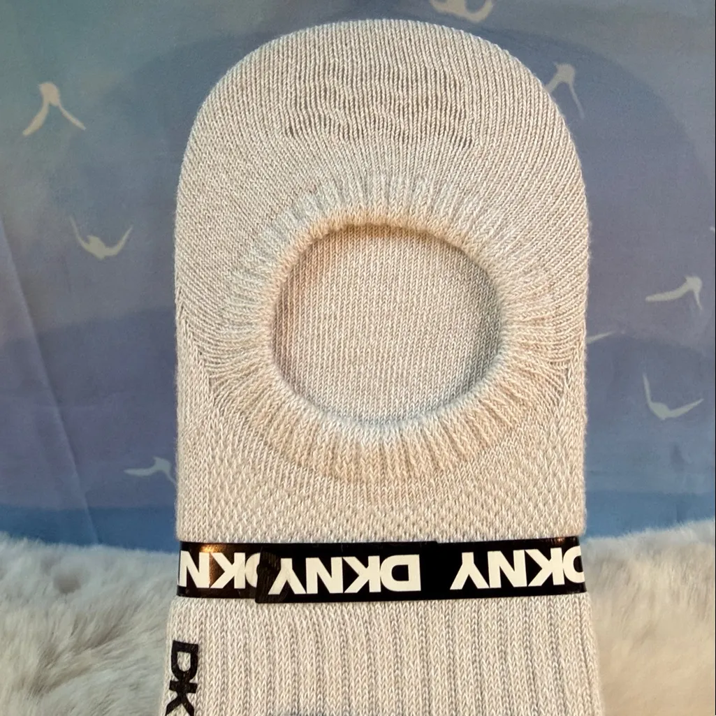 NWT DKNY Pink, Gray & Brown Super Soft 6 Pair Liner - Image 5