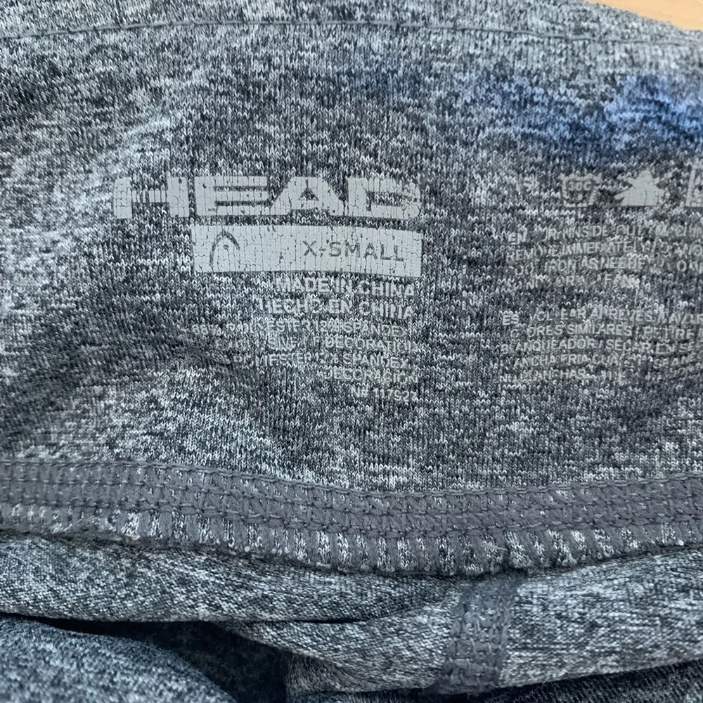 Head Leggings Athletic Workout Womens XS Heather Gray - Image 4