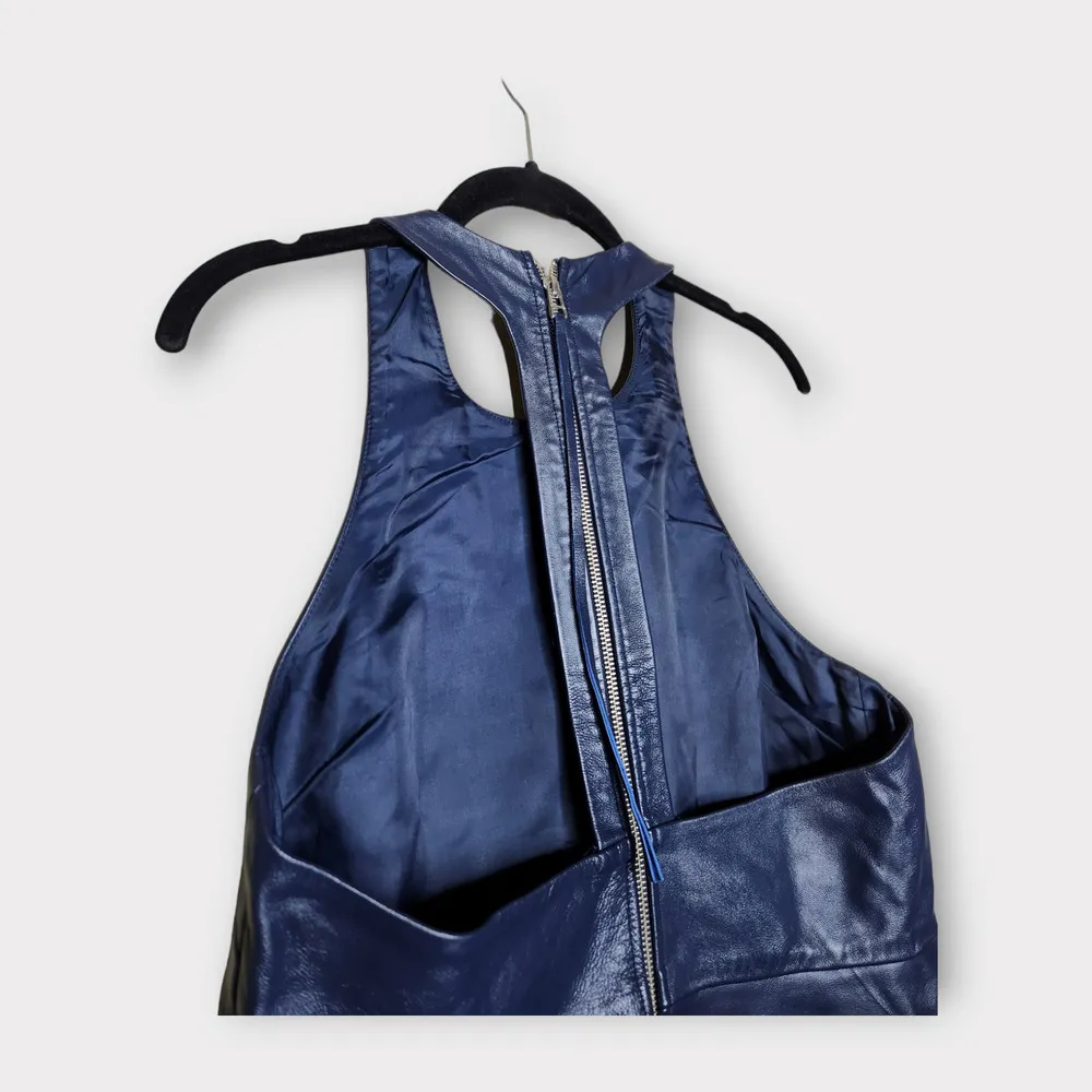 Alice McCall Lady of the Lake Blue Leather Romper Playsuit Women's Size 6 - Image 7