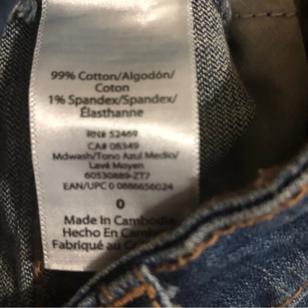 SOFIA VERGARA Womens Distressed Cropped Bagi Boyfriend Jeans Size 0 New - Image 10